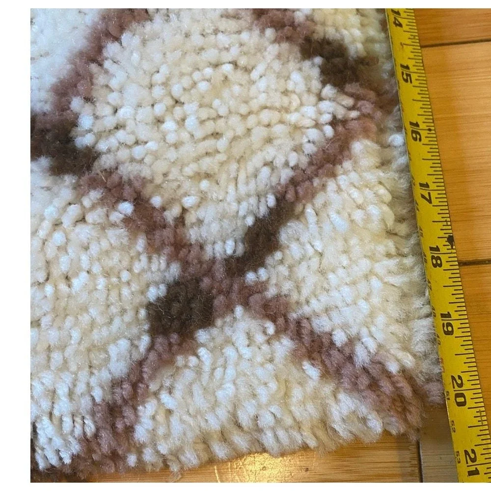 Vintage Handmade Butterfly Latch Hook rug/wall hanging Butterfly 70s‎